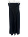 Susana Monaco Size S Black Nylon Blend Strapless Cropped Wide Leg Jumpsuit Black / S