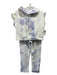 Jonathan Simkhai Size XS Purple & White Cotton Short Sleeve Tye Dye Sweat suit Purple & White / XS