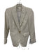 Veronica Beard Size 0 Cream White Linen Blend Fabric Block One Button Jacket Cream White / 0
