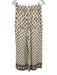 Banana Republic Size XS Cream White & Brown Linen Blend 1/2 Sleeve Pant Set Cream White & Brown / XS