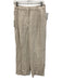 Aritzia Size 4 Cream Beige Linen Blend High Rise Front Pleat Wide Leg Pants Cream Beige / 4
