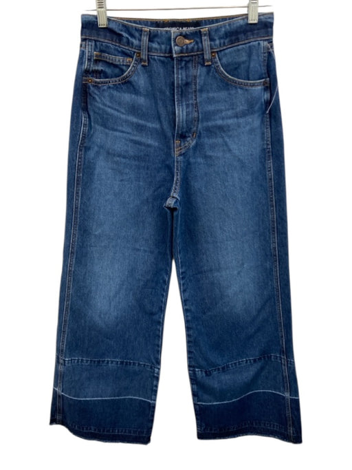 Veronica Beard Jeans Size 26 Medium Wash Cotton Denim High Rise Wide Leg Jeans Medium Wash / 26