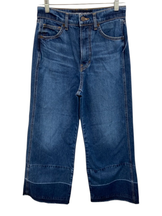 Veronica Beard Jeans Size 26 Medium Wash Cotton Denim High Rise Wide Leg Jeans Medium Wash / 26