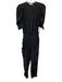 Ramy Brook Size XS Black Polyester 1/2 Sleeve 1/2 Button Shirred Waist Jumpsuit Black / XS