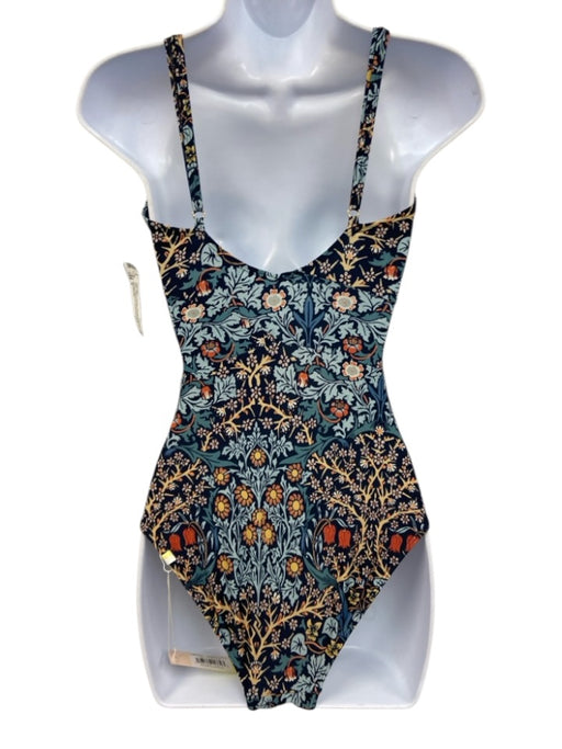 Summersalt Size 4 Blue & Orange Polyamide Blend Criss Cross Front Swimsuit Blue & Orange / 4