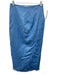 Simkhai Size XS Blue Linen Blend Fringe Detail Pleated Detail Side Zip Skirt Blue / XS