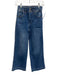 Frame Size 25 Medium Wash Cotton Denim Whiskering High Rise Flare Jeans Medium Wash / 25