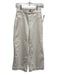 Spanx Size XS White Cotton Denim High Rise Faux Pockets Wide Leg Cropped Jeans White / XS