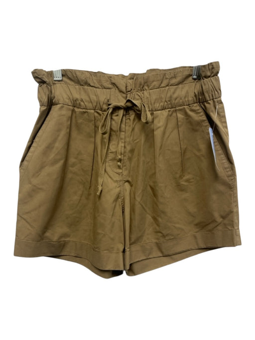 Sea New York Size 2 Khaki Beige Cotton Elastic Drawstring Waist Pleated Shorts Khaki Beige / 2