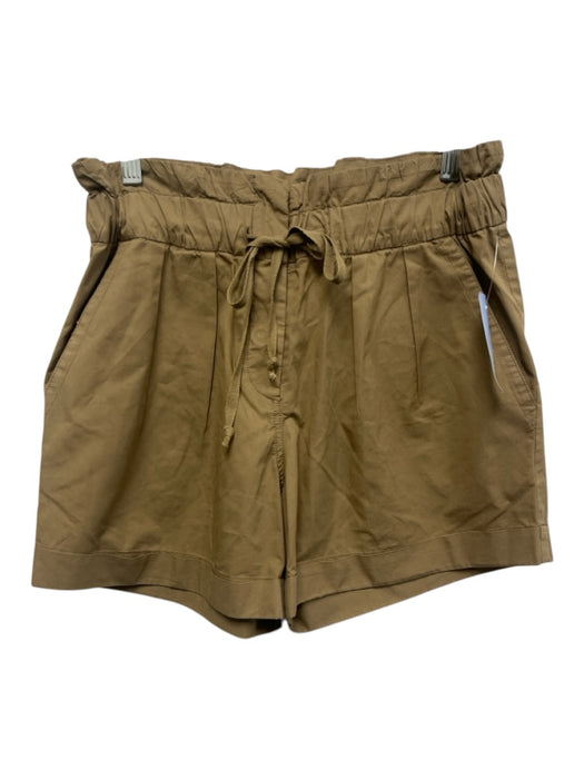 Sea New York Size 2 Khaki Beige Cotton Elastic Drawstring Waist Pleated Shorts Khaki Beige / 2