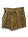Sea New York Size 2 Khaki Beige Cotton Elastic Drawstring Waist Pleated Shorts Khaki Beige / 2