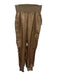 Cinq a Sept Size XS Tan Brown Elastic Waist Cargo Pockets Satin Jogger Pants Tan Brown / XS