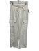 Cinq a Sept Size XS White Polyamide High Rise Cargo Drawstring Pants White / XS