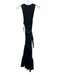 Veronica Beard Size XS Black & Brown Cotton Blend Sleeveless Ribbed Tiered Dress Black & Brown / XS