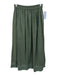 Mirth Size XS Dusty Green Cotton Ruffle Embroidered Pockets Maxi Skirt Set Dusty Green / XS