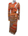 Jonathan Simkhai Size XS Orange, Purple & Yellow Cotton & Wool Stripe Knit Dress Orange, Purple & Yellow / XS