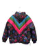 Farm Rio Size XS Black & Multi Polyester Reversible Zip Front Puffer Jacket Black & Multi / XS