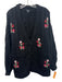 For Love & Lemons Size XS Black, Pink & Green Acrylic Blend Button Front Sweater Black, Pink & Green / XS
