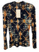 Ulla Johnson Size P purple & orange Rayon Blend Abstract Print Long Sleeve Top purple & orange / P