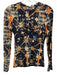 Ulla Johnson Size P purple & orange Rayon Blend Abstract Print Long Sleeve Top purple & orange / P