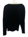 Simkhai Size XS Black Wool Blend Knit Ribbed Hem Boat Neck Sweater Top Black / XS