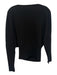 Simkhai Size XS Black Wool Blend Knit Ribbed Hem Boat Neck Sweater Top Black / XS