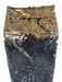 Tibi Size 2 Brown Wool Blend Sequined Belt Loops Hook & Zip Fly Midi Skirt Brown / 2