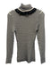 Manoush Size XS Cream White & Navy Blue Cotton, Wool & Cashmere Striped Sweater Cream White & Navy Blue / XS