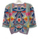 Sea New York Size S Blue & Multi Wool & Silk Knit 1/2 Sleeve Chunky Crop Sweater Blue & Multi / S