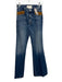 Mother Superior Size 25 Medium Wash Cotton Denim Corduroy Detail High Rise Jeans Medium Wash / 25
