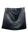 Frame Size 25 Black Recycled Leather & PU Mini Cut Off Skirt Black / 25