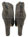 Michael Michael Kors Shoe Size 7 Gray Suede round toe Platform Back Zip Booties Gray / 7