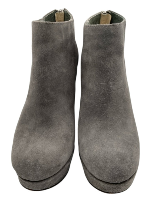 Michael Michael Kors Shoe Size 7 Gray Suede round toe Platform Back Zip Booties Gray / 7