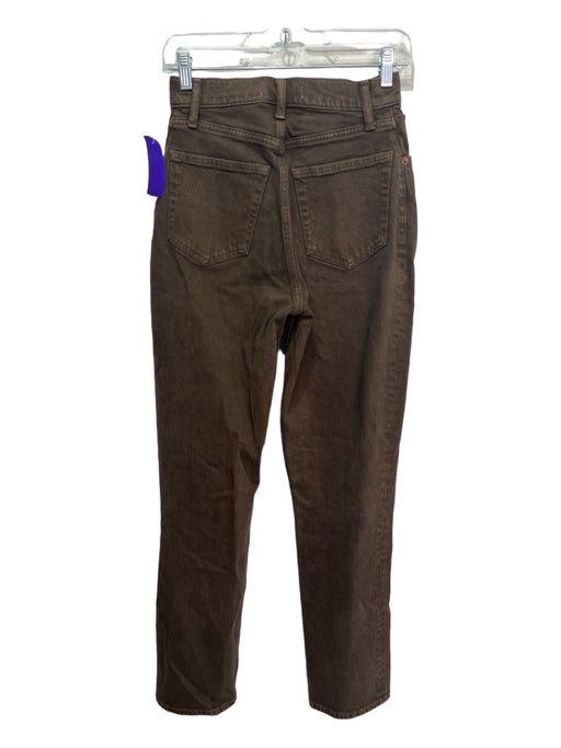 abercrombie Size 25 Brown Cotton 5 Pocket Zip & Button Straight Pants Brown / 25