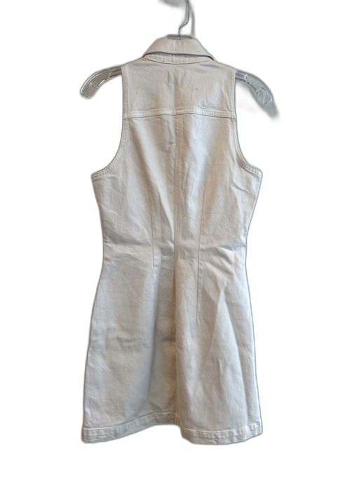DL1961 Size S Ivory Cotton Sleeveless Collared Gold Hardware Knee length Dress Ivory / S