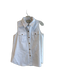 Tuckernuck Size S White Linen & Cotton Sleeveless solid color Chest Pocket Top White / S