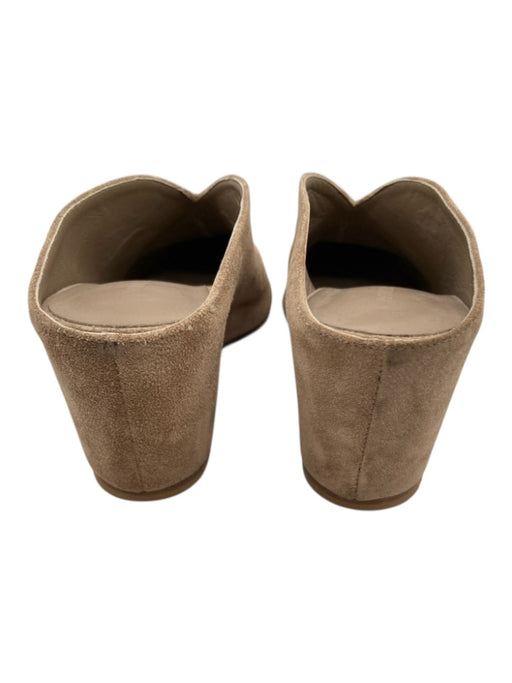 Vince Shoe Size 6 Beige Suede Pointed Toe Wedge Slip On Mules Beige / 6