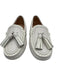 Tod's Shoe Size 37 White Leather Upper Patent Detail Zig Zag Slip On Loafers White / 37