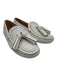 Tod's Shoe Size 37 White Leather Upper Patent Detail Zig Zag Slip On Loafers White / 37