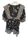 Hunter Bell Size L Black & Green Cotton Long Balloon Sleeve Quilted Dress Black & Green / L