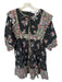 Hunter Bell Size L Black & Green Cotton Long Balloon Sleeve Quilted Dress Black & Green / L