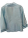 Connie Roberson Size S Sky Blue Polyester & Silk Collar Button 3/4 Sleeve Top Sky Blue / S