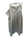 Connie Roberson Size Est S Blue & Copper Polyester & Metallic Shimmer Wrap Skirt Blue & Copper / Est S