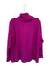 Athleta Size M Magenta Wool Blend Turtle Neck Long Sleeve Ribbed Detail Sweater Magenta / M