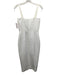 Misha Collection Size S White Polyester Sleeveless Hook & Eye Detail Dress White / S