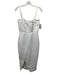 Misha Collection Size S White Polyester Sleeveless Hook & Eye Detail Dress White / S