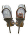 Giuseppe Zanotti Design Shoe Size 39 Gray Leather Upper Rhinestone Sandals Gray / 39