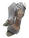 Giuseppe Zanotti Design Shoe Size 39 Gray Leather Upper Rhinestone Sandals Gray / 39