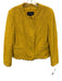 Massimo Dutti Size 8 Marigold Yellow Cotton Blend Tweed Snap Button Zip Jacket Marigold Yellow / 8