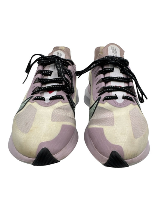 Nike Shoe Size 8.5 Beige, Purple, Green Synthetic Lace Up Running Sneakers Beige, Purple, Green / 8.5
